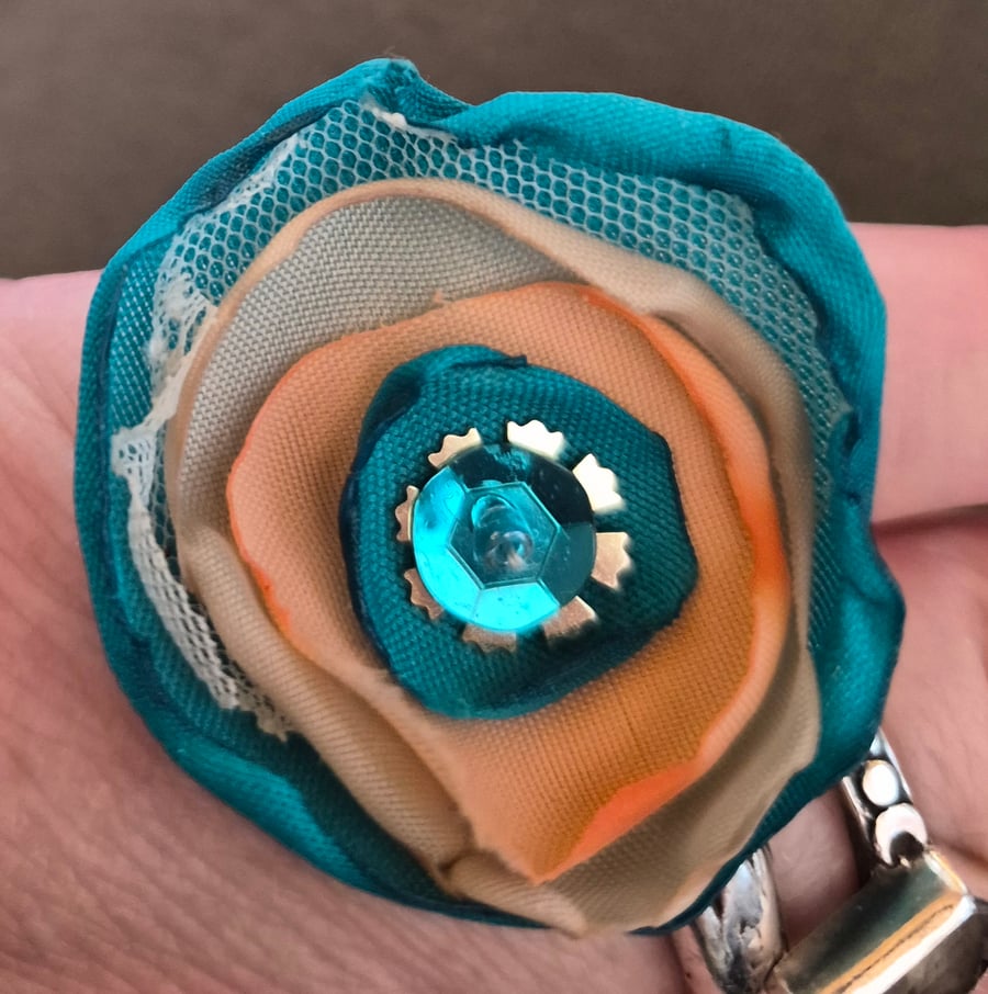 Fabric & Sequin Ring