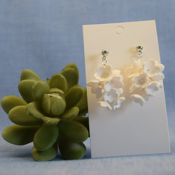 Layered Blossom Drop Earrings