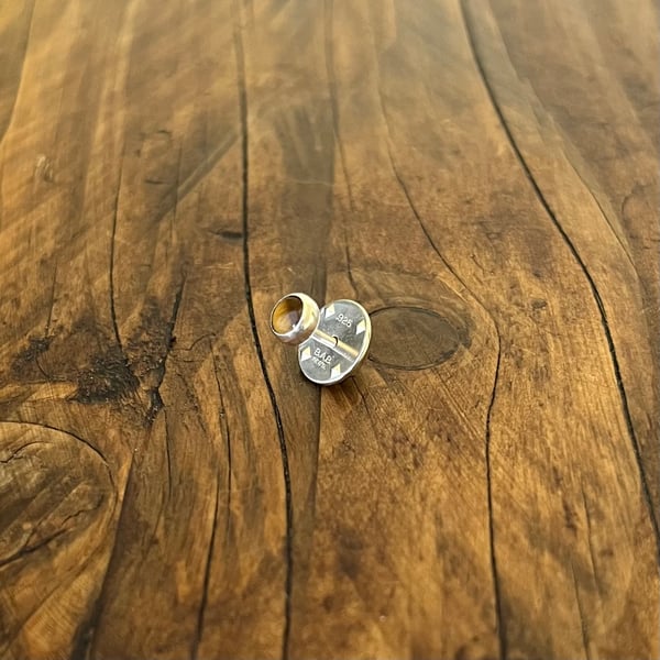 Tigers Eye Pin - Sterling Silver, Handmade