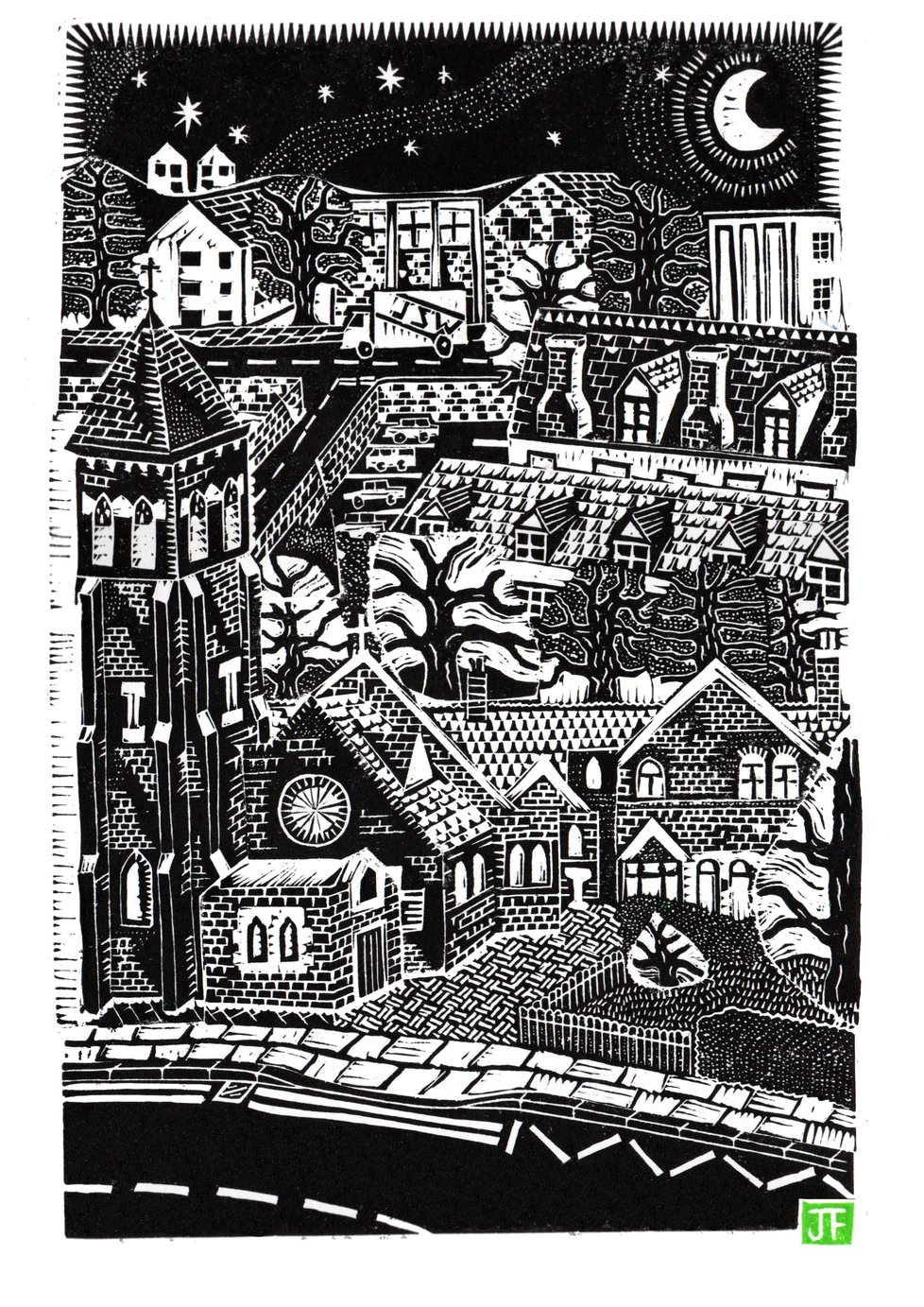 Woodcut and linocut prints by John Freeman