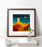 'Broadway Tower' Illustrated Art Print