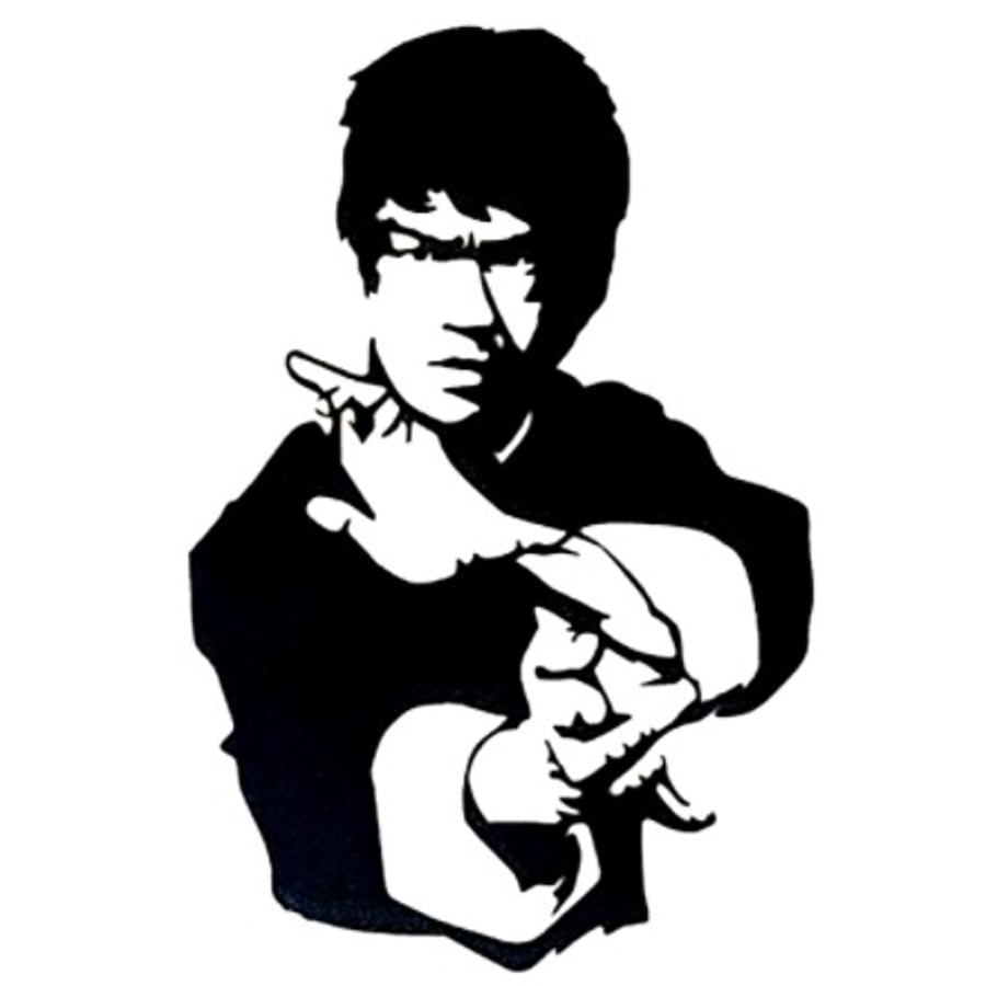 Bruce Lee Silhouette Wall Hanging - Martial Arts Gift - Legend Wall art