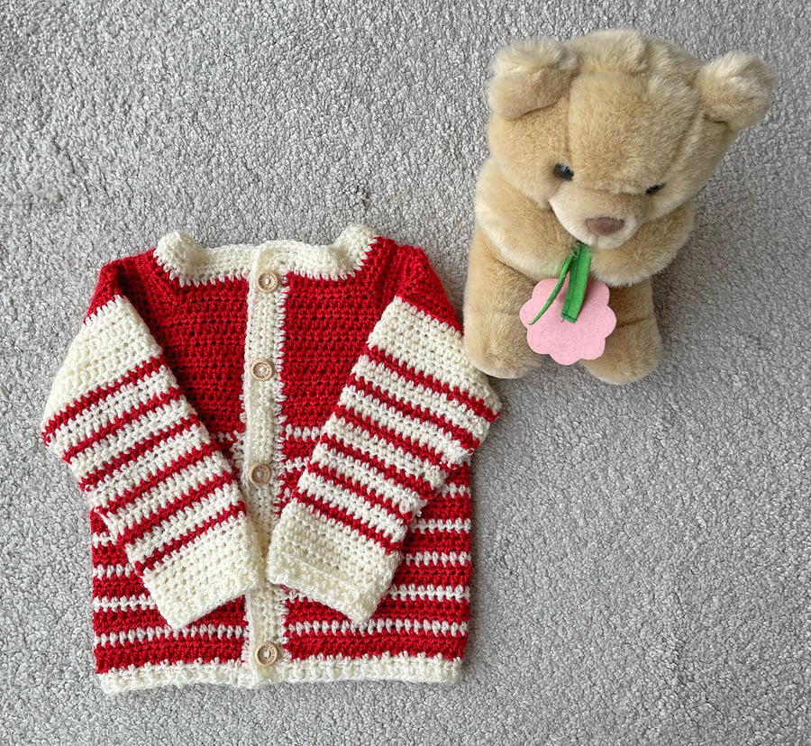 Baby Jacket 6-12 months, Hand Crochet