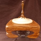 The Square One,a lided bowl in three English hardwoods