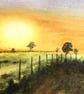 Sunset Over Fields - Print - Image 4
