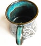Mug - Hand Thrown Stoneware Ceramic Blue Glazed Mug  - Image 5