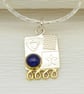 Silver pendant, green spinel necklace, handmade, silver chain, gemstone choice  - Image 7