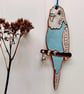Budgie ceramic hanging decor. - Image 1