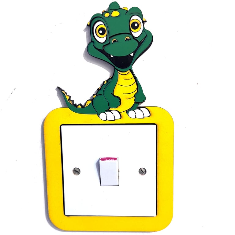 Cute Croc Light Switch Surround – Kids Room Decor Gaming Style