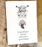 Knitters card blank inside 