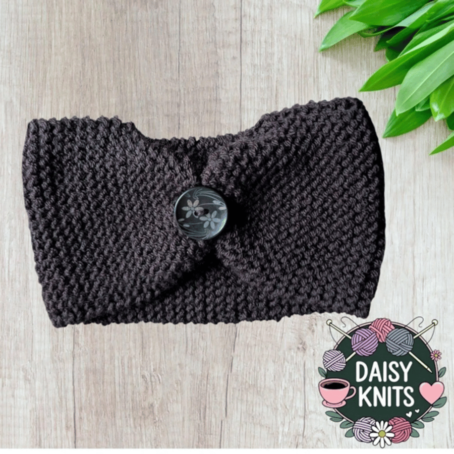 Hand Knitted Ear Warmer - Ladies Headband