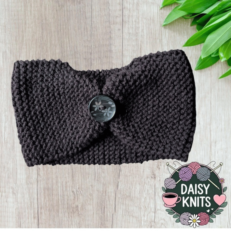Hand Knitted Ear Warmer - Ladies Headband