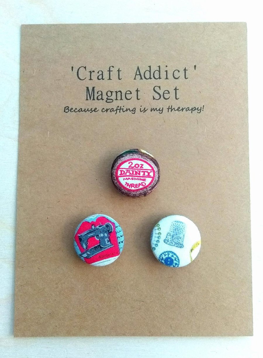  SALE Craft Addict Magnet Set