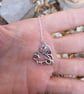 Silver side hanging heart - Image 3