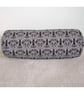 Art Nouveau Bolster Cushion Cover Black and White 18" x 8" Cylinder Neck Roll - Image 2