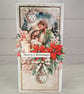 Handmade Christmas Card with Nativity Scene (43) Elegant 3D Christmas Card.  - Image 1