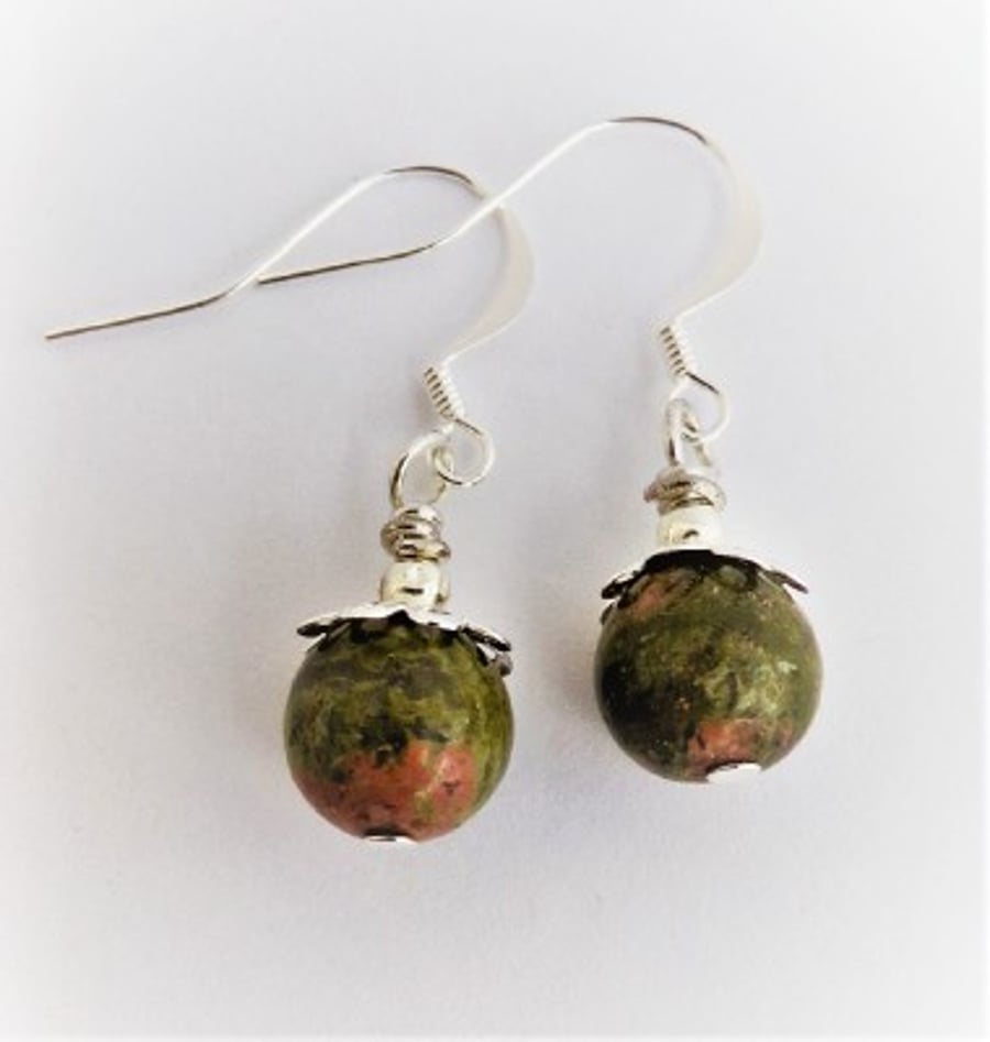 "Step into Spring" 2 Semi-precious gemstone Earrings