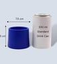 Small Prussian Blue Plant Pot - 7.5 cm Mini Succulent Pot - Image 10