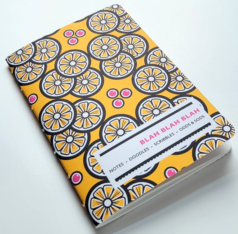 A6 PAMPHLET NOTEBOOK -  LEMON & BERRY 