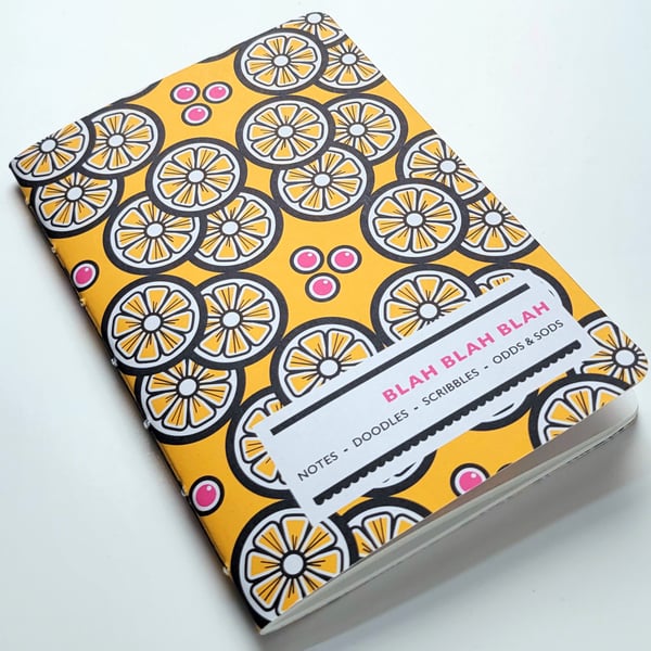 A6 PAMPHLET NOTEBOOK -  LEMON & BERRY 