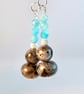 Amazonite And Larvikite Earrings With Sterling Silver - Handmade In Devon - Image 5