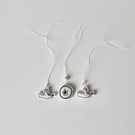 'Three Little Labels Two' - Hanging Decoration