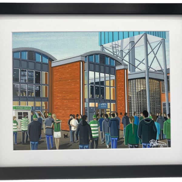 Shamrock, Framed & Unframed Art Print Rovers Football FC, Tallaght Stadium Gift