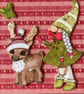 3D Exploding Christmas Box Card. Gnome Christmas Box Card - Image 7