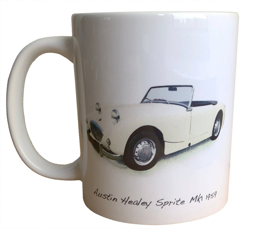 Austin Healey Sprite Mk1 1959 - 11oz Ceramic Mug for 'Frogeye' fan