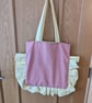 Pink & Yellow Ruffle Tota bag  - Image 2