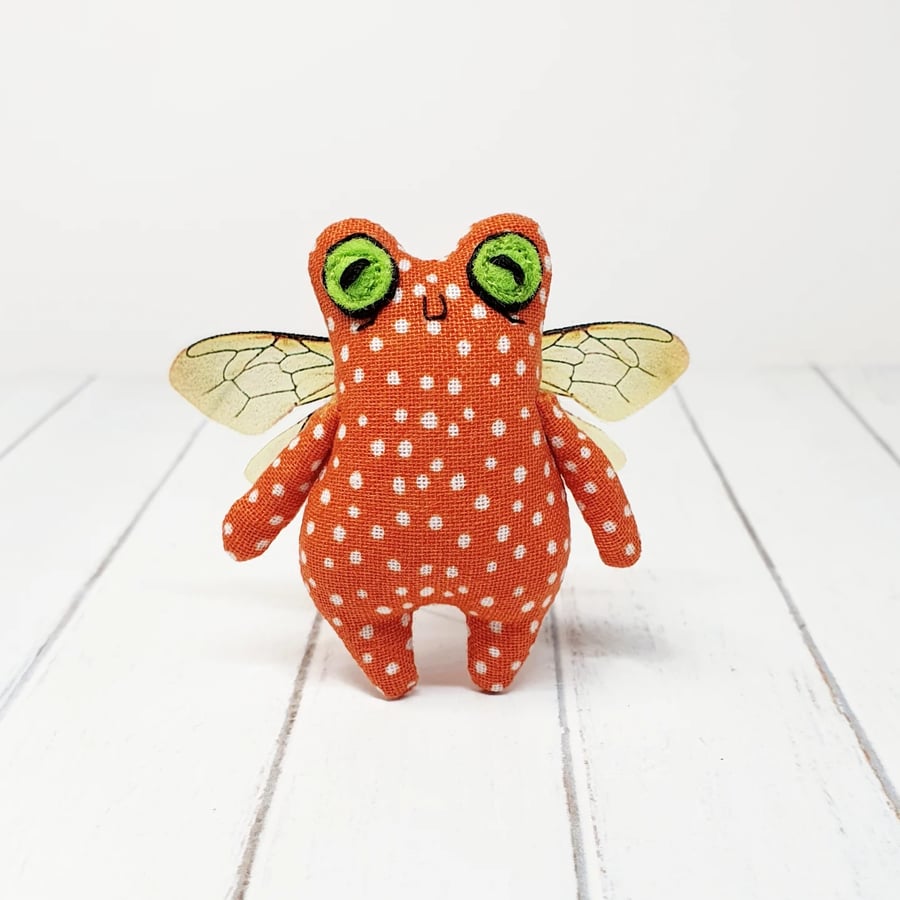Froggyfly in Orange Polkadot