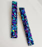 Blue Purple Spotty Hair Clips - Image 6