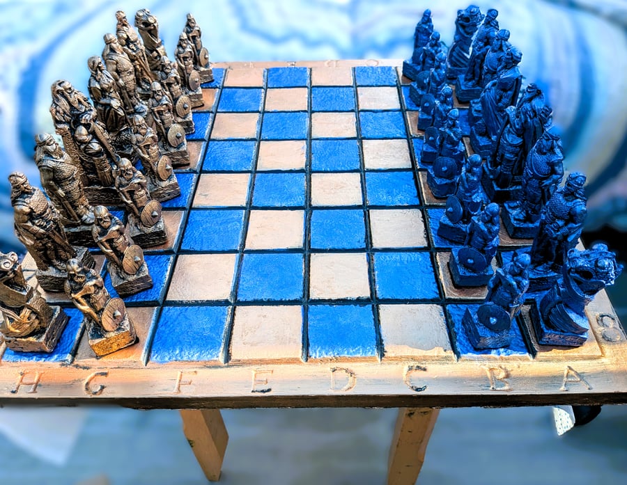 Viking Chess set, (pieces only)  Ornamental, Board Game, 