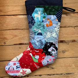 Christmas stocking - English Paper Piecing 