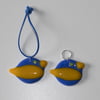 Hanger or Keyring in Ukraine Blue & Yellow