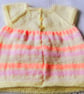 Simple Classic Hand Knitted Baby Dress, New Baby Gift, Baby Shower Gift - Image 4