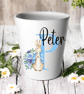Personalised Rabbit Flower Pot - variations - Image 1