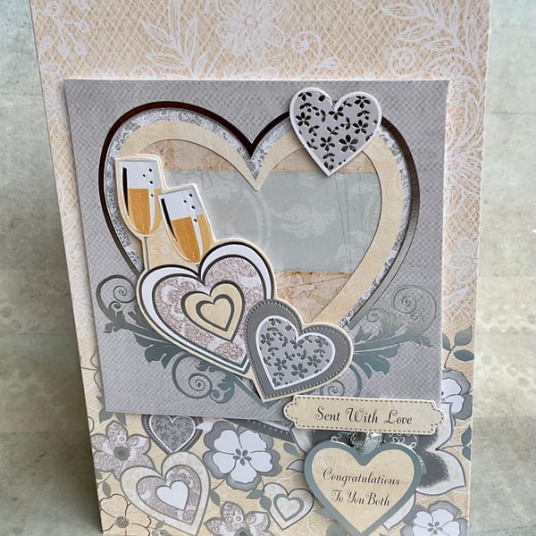 Card. Luxury card for Wedding or Anniversary