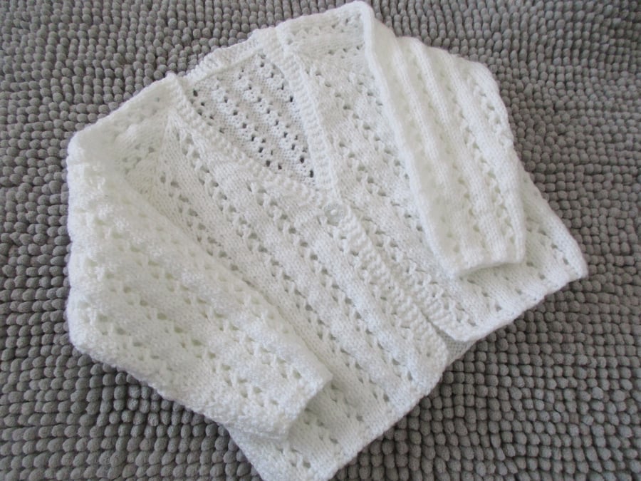  22"  Lace V Neck Cardigan