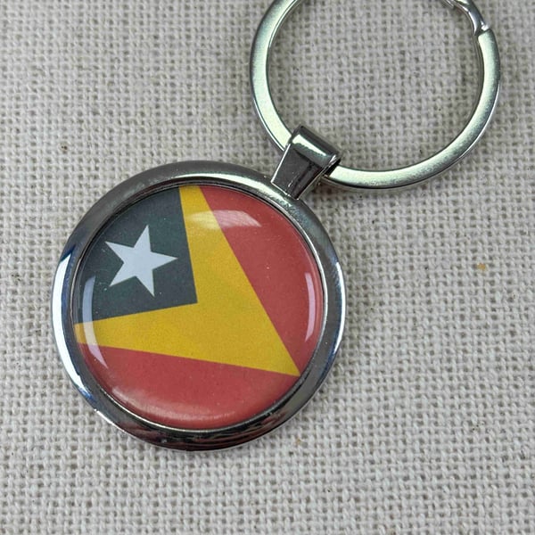 East Timor Flag Keyring