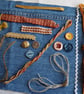 Old Gold Denim Slow Stitching kit - gift for teenager - Image 4