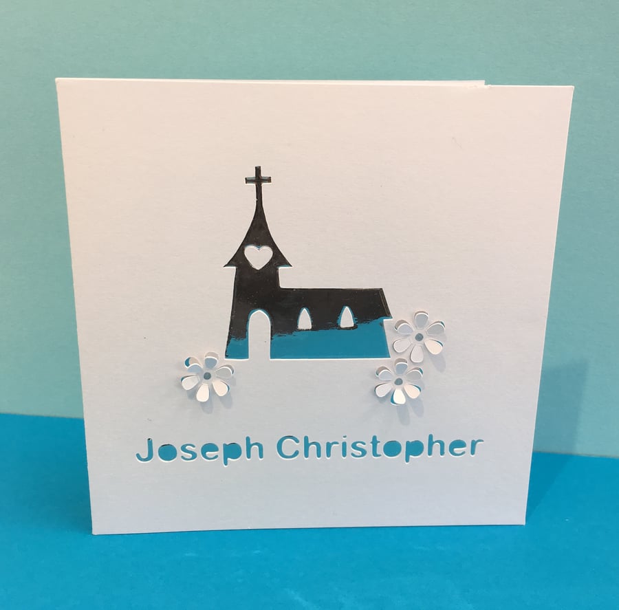 Personalised Christening Card - Baptism Card