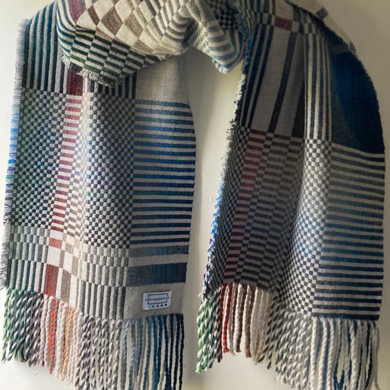 Quarterdeck Handwoven Lambswool Wrap Scarf