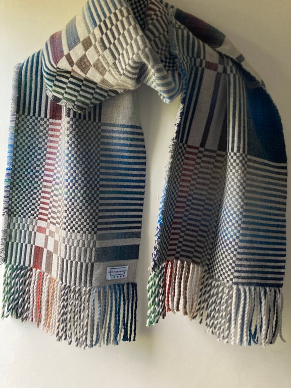 Quarterdeck Handwoven Lambswool Wrap Scarf