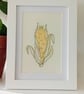 Hand Embroidered Framed Picture