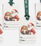 Set of 4 Plantable Christmas Gift Tags, Wildflower Seed Paper Festive Santa Tags - Image 7