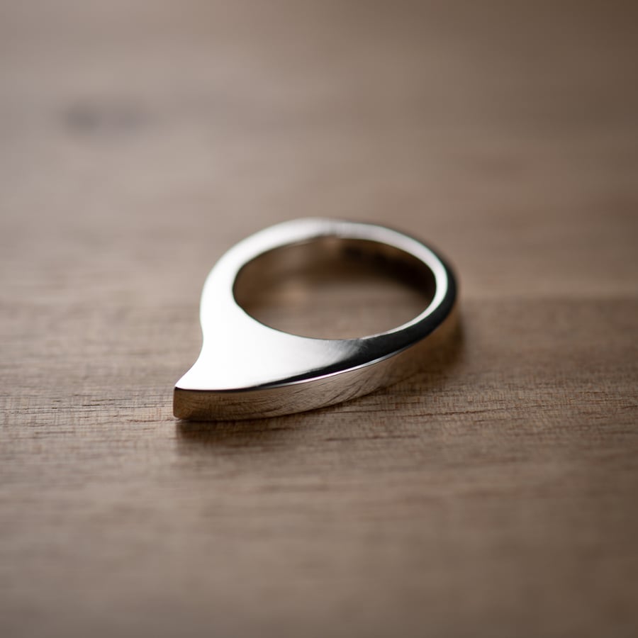 Sterling Silver Shark Fin Ring