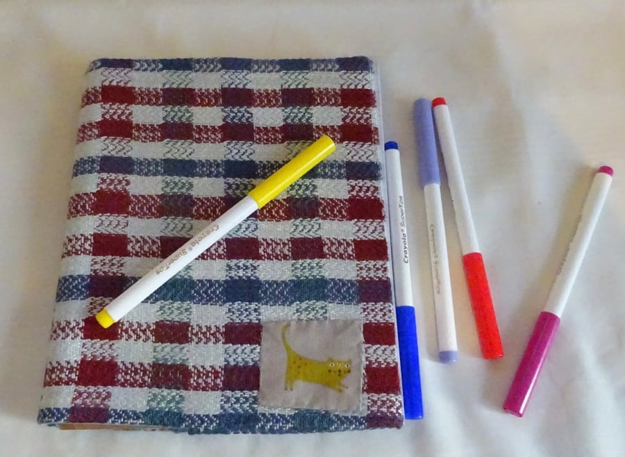 Handwoven covered A5 journal