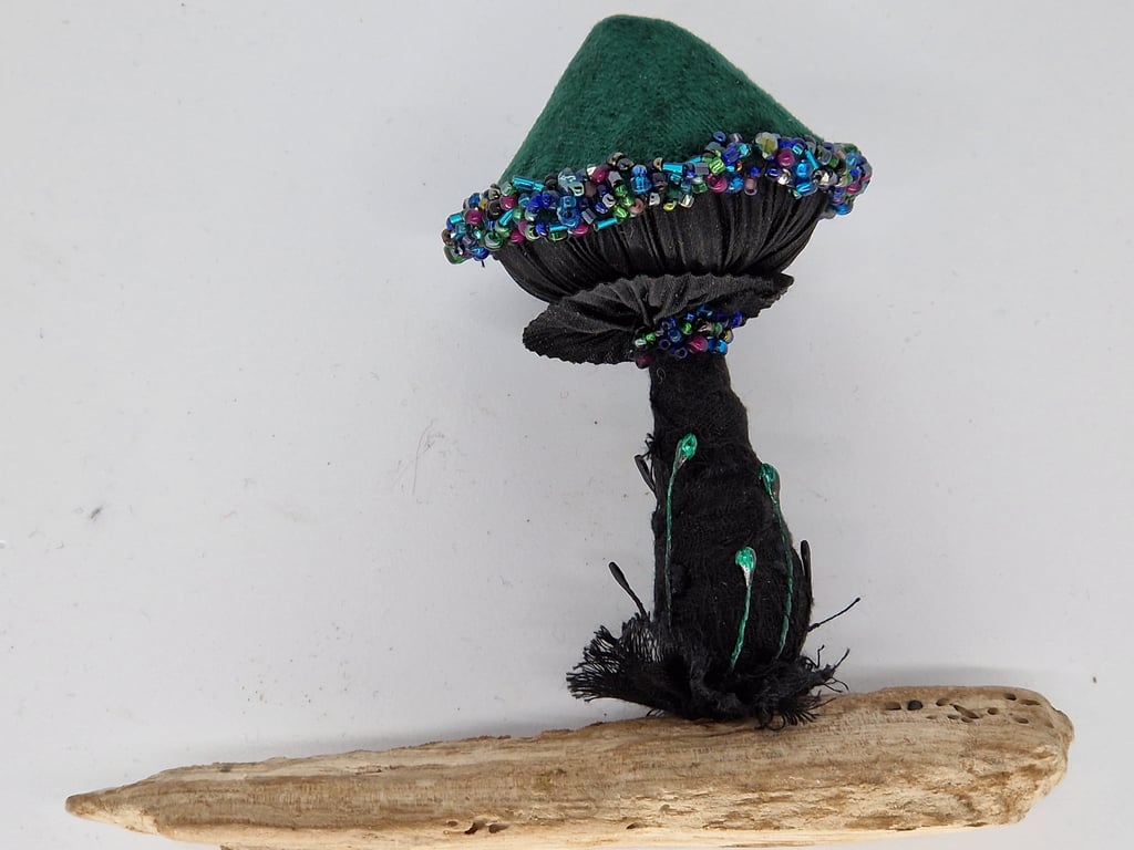 Textile Art Mushroom 
