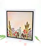Blank handpainted card, original art, wildflower, birthday   - Image 4